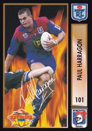 1994 Dynamic Series 1 Common Card - Base 101 Paul Harragon Newcastle Knights