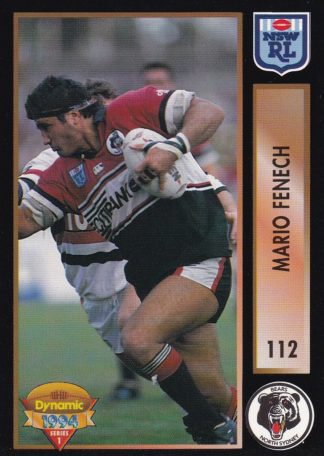 1994 Dynamic Series 1 Common Card - Base 112 Mario Fenech North Sydney Bears
