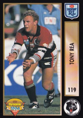 1994 Dynamic Series 1 Common Card - Base 119 Tony Rea North Sydney Bears