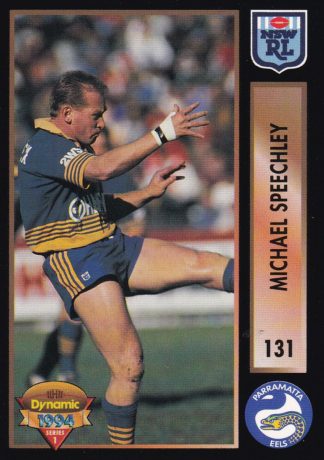 1994 Dynamic Series 1 Common Card - Base 131 Michael Speechley Parramatta Eels