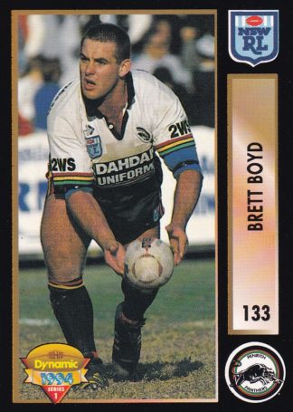 1994 Dynamic Series 1 Common Card - Base 133 Brett Boyd Penrith Panthers