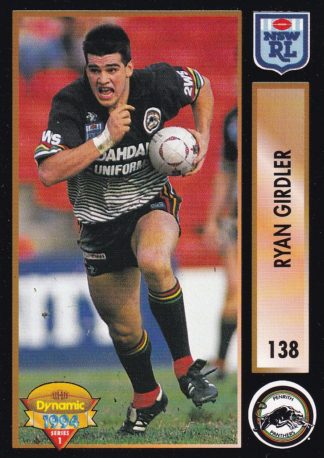 1994 Dynamic Series 1 Common Card - Base 138 Ryan Girdler Penrith Panthers