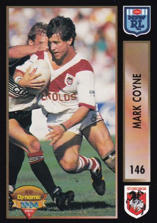 1994 Dynamic Series 1 Common Card - Base 146 Mark Coyne St George Dragons