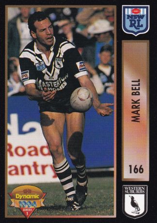 1994 Dynamic Series 1 Common Card - Base 166 Mark Bell Western Suburbs