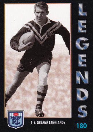 1994 Dynamic Series 1 Common Card - Base 180 Graeme Langlands
