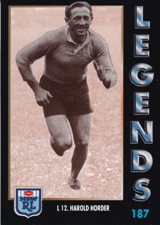 1994 Dynamic Series 1 Common Card - Base 187 Harold Horder
