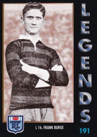 1994 Dynamic Series 1 Common Card - Base 191 Frank Burge