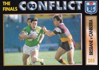 1994 Dynamic Series 1 Common Card - Base 205 Brisbane V Canberra