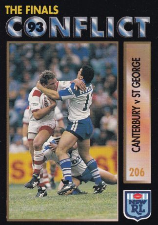 1994 Dynamic Series 1 Common Card - Base 206 Canterbury V St George