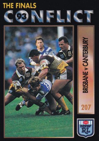1994 Dynamic Series 1 Common Card - Base 207 Brisbane V Canterbury