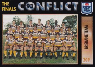 1994 Dynamic Series 1 Common Card - Base 209 Brisbane Team