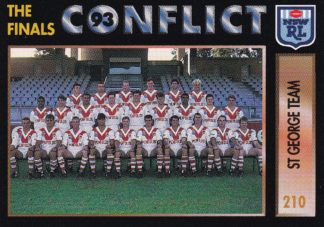 1994 Dynamic Series 1 Common Card - Base 210 St George Team