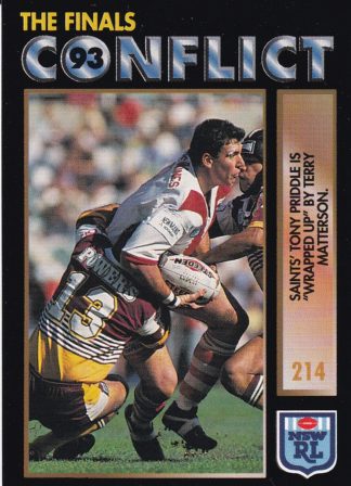 1994 Dynamic Series 1 Common Card - Base 214 Tony Priddle