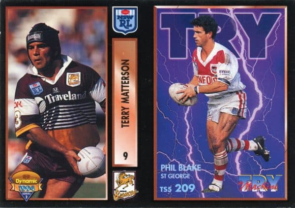 1994 Dynamic Series 2 Dual Promotional Card - Terry Matterson & Phil Blake