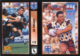 1994 Dynamic Series 2 Dual Promotional Card - Jim Serdaris & Glenn Lazarus