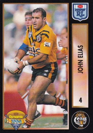 1994 Dynamic Series 2 Common Card - Base 004 John Elias Balmain Tigers