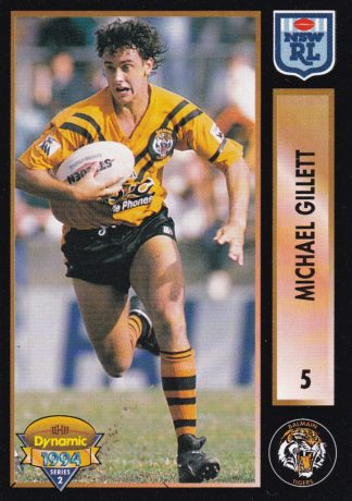1994 Dynamic Series 2 Common Card - Base 005 Michael Gillett Balmain Tigers