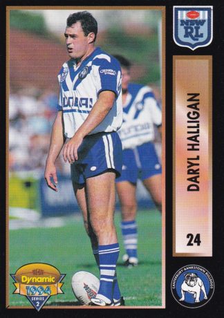 1994 Dynamic Series 2 Common Card - Base 024 Daryl Halligan Canterbury Bulldogs