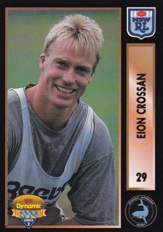 1994 Dynamic Series 2 Common Card - Base 029 Eion Crossan Cronulla Sharks