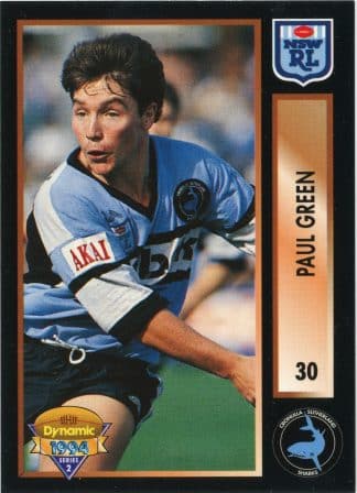 1994 Dynamic Series 2 Common Card - Base 030 Paul Green Cronulla Sharks