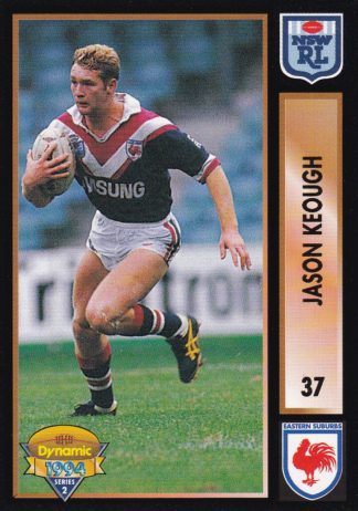 1994 Dynamic Series 2 Common Card - Base 037 Jason Keough Eastern Suburbs Roosters