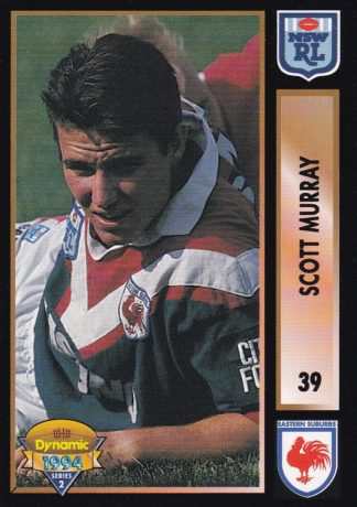 1994 Dynamic Series 2 Common Card - Base 039 Scott Murray Eastern Suburbs Roosters