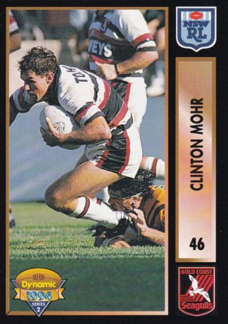 1994 Dynamic Series 2 Common Card - Base 046 Clinton Mohr Gold Coast Seagulls