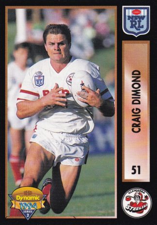 1994 Dynamic Series 2 Common Card - Base 051 Craig Dimond Illawarra Steelers