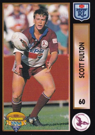 1994 Dynamic Series 2 Common Card - Base 060 Scott Fulton Manly Sea Eagles