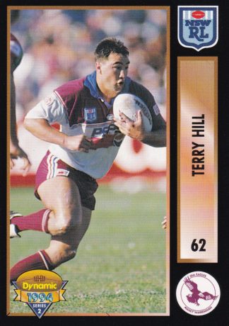 1994 Dynamic Series 2 Common Card - Base 062 Terry Hill Manly Sea Eagles