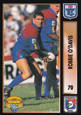 1994 Dynamic Series 2 Common Card - Base 070 Robbie O'Davis Newcastle Knights
