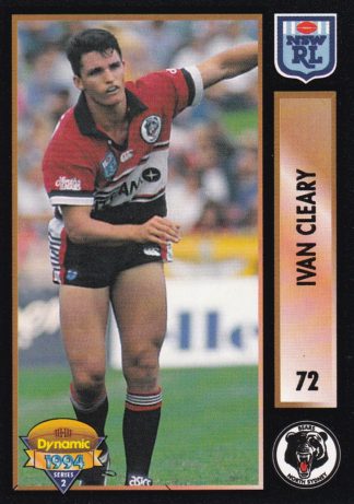 1994 Dynamic Series 2 Common Card - Base 072 Ivan Cleary North Sydney Bears