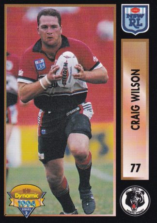 1994 Dynamic Series 2 Common Card - Base 077 Craig Wilson North Sydney Bears