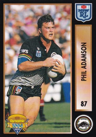 1994 Dynamic Series 2 Common Card - Base 087 Phil Adamson Penrith Panthers