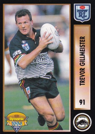 1994 Dynamic Series 2 Common Card - Base 091 Trevor Gillmeister Penrith Panthers