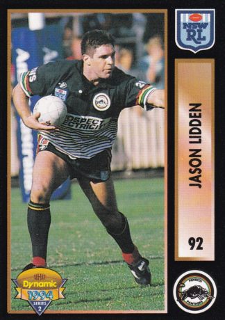 1994 Dynamic Series 2 Common Card - Base 092 Jason Lidden Penrith Panthers