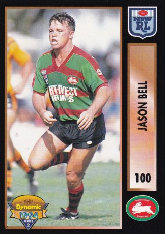 1994 Dynamic Series 2 Common Card - Base 100 Jason Bell South Sydney Rabbitohs