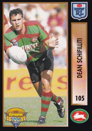 1994 Dynamic Series 2 Common Card - Base 105 Dean Schifilliti South Sydney Rabbitohs