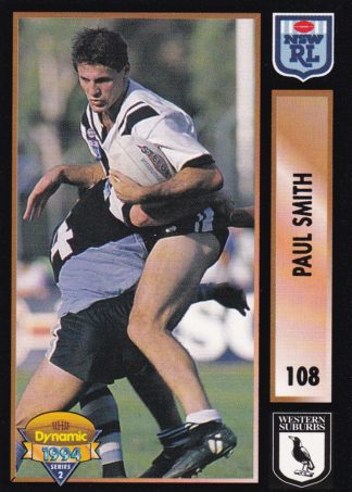 1994 Dynamic Series 2 Common Card - Base 108 Paul Smith Western Suburbs Magpies