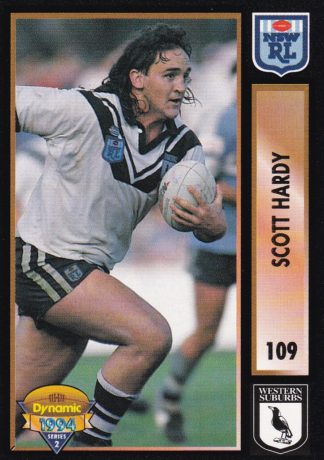 1994 Dynamic Series 2 Common Card - Base 109 Scott Hardy Western Suburbs Magpies