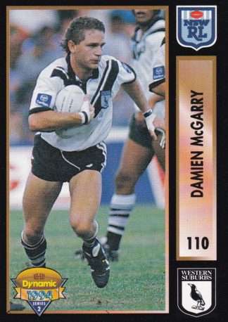 1994 Dynamic Series 2 Common Card - Base 110 Damien McGarry Western Suburbs Magpies