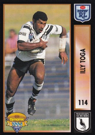 1994 Dynamic Series 2 Common Card - Base 114 Illy Toga Western Suburbs Magpies