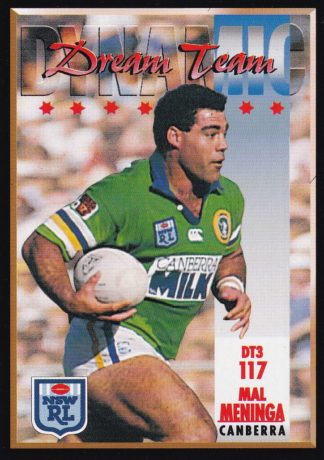 1994 Dynamic Series 2 Common Card - Base 117 Mal Meninga Canberra Raiders