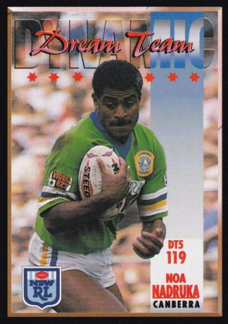 1994 Dynamic Series 2 Common Card - Base 119 Noa Nadruka Canberra Raiders