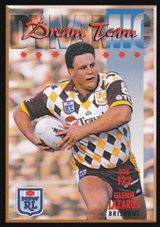 1994 Dynamic Series 2 Common Card - Base 122 Glenn Lazarus Brisbane Broncos