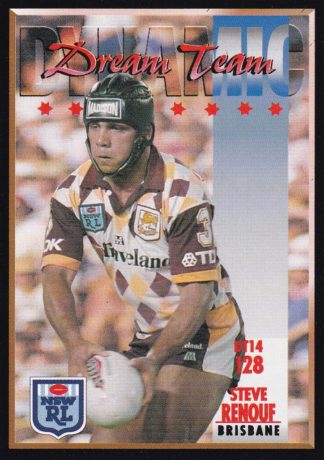 1994 Dynamic Series 2 Common Card - Base 128 Steve Renouf Brisbane Broncos