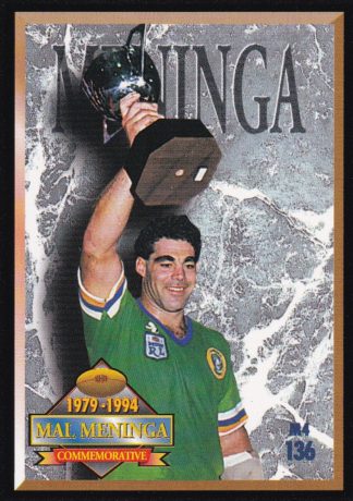 1994 Dynamic Series 2 Common Card - Base 136 Mal Meninga Commemorative 1979 - 1994