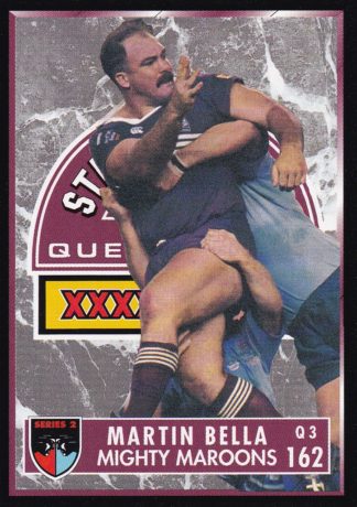 1994 Dynamic Series 2 Common Card - Base 162 Martin Bella QLD Maroons