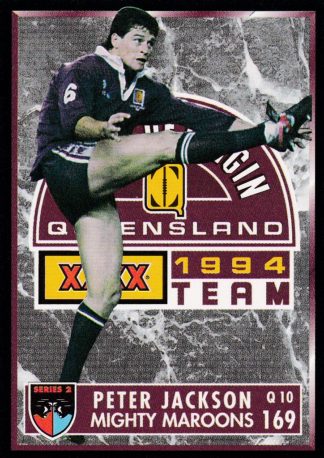 1994 Dynamic Series 2 Common Card - Base 169 Peter Jackson QLD Maroons