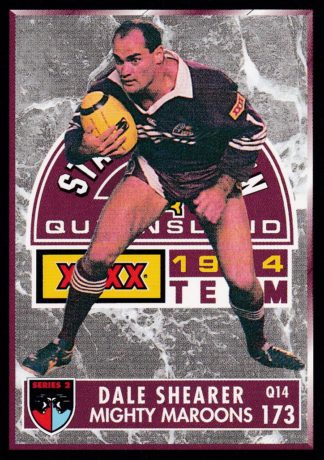 1994 Dynamic Series 2 Common Card - Base 173 Dale Shearer QLD Maroons